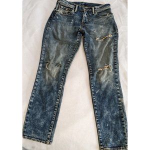 Levis 511 Men's 29X30 Jeans Factory Destroyed Distressed Stretch Jeans